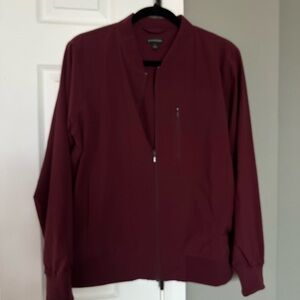 Banana Republic Burgundy Zip-Up Jacket